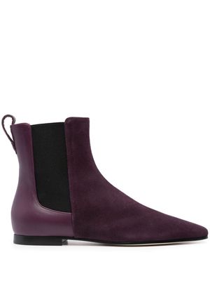 Fabiana Filippi pointed-toe flat ankle boots - Purple