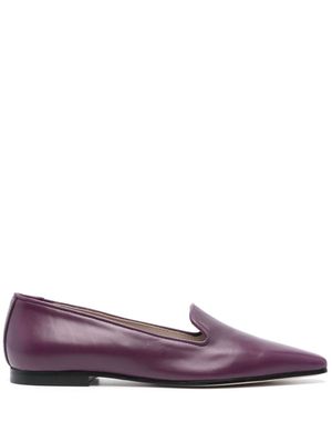 Fabiana Filippi rhinestone-embellished leather loafers - Purple