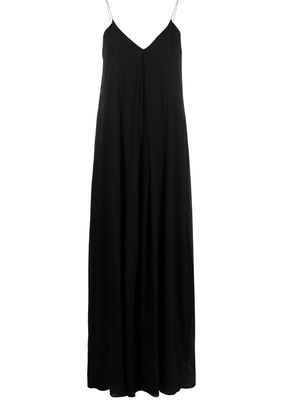 Fabiana Filippi semi-sheer long dress - Black