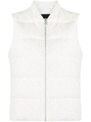 Fabiana Filippi sequin-detail padded vest - White
