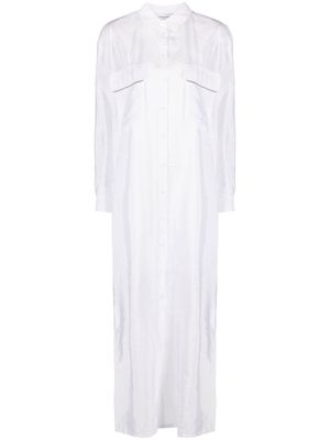 Fabiana Filippi side-slits shirt dress - White