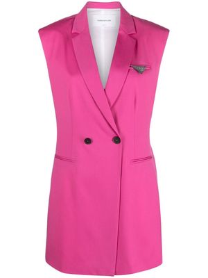 Fabiana Filippi sleeveless merino-wool blazer - Pink