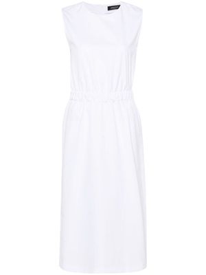 Fabiana Filippi sleeveless poplin midi dress - White