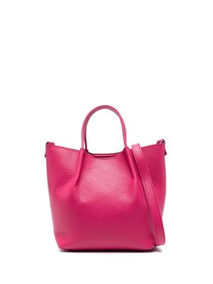 Fabiana Filippi small Inga logo-patch leather crossbody bag - Pink