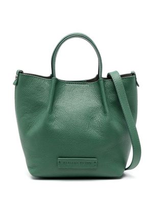Fabiana Filippi small Inga logo-patch leather tote bag - Green