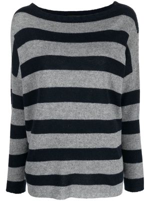 Fabiana Filippi stripe-print cashmere jumper - Grey