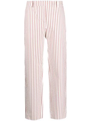 Fabiana Filippi striped straight-leg trousers - White