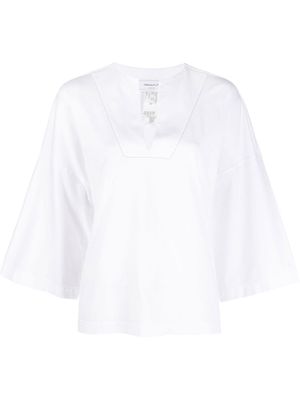 Fabiana Filippi three-quarter length sleeved blouse - White