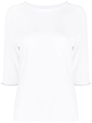 Fabiana Filippi three-quarter length sleeved jumper - White
