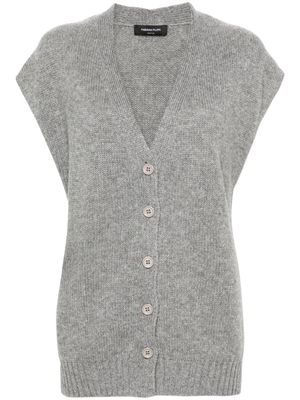 Fabiana Filippi V-neck cashmere vest - Grey
