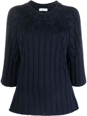 Fabiana Filippi virgin wool cable-knit jumper - Blue