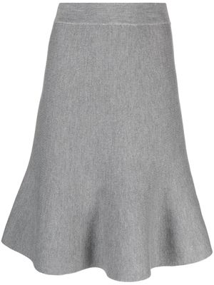 Fabiana Filippi virgin wool midi skirt - Grey