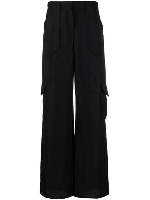 Fabiana Filippi wide-leg cargo trousers - Black