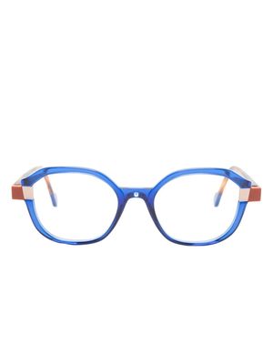 Face À Face Blink 1 round-frame glasses - Blue