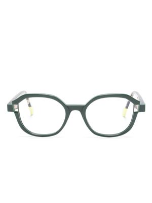Face À Face Blink 1 round-frame glasses - Green