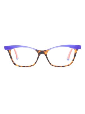 Face À Face cat-eye frame glasses - Orange
