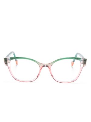 Face À Face Eileen 3 cat-eye frame glasses - Green
