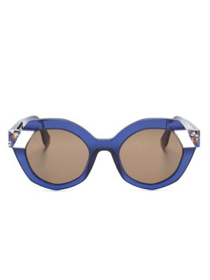 Face À Face geometric-frame sunglasses - Blue