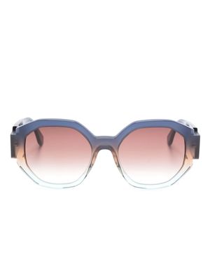 Face À Face Notchi round-frame sunglasses - Brown