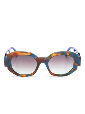 Face À Face Notchi square-frame sunglasses - Brown