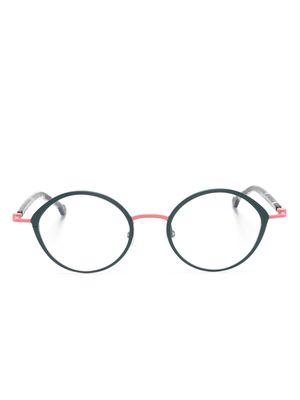 Face À Face Swing 1 round-frame glasses - Green