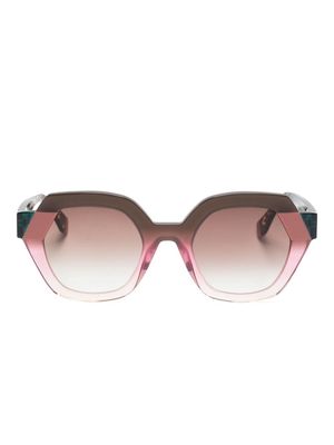Face À Face Zaiku 2 geometric-frame sunglasses - Pink