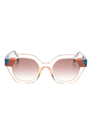 Face À Face Zaiku 2 oversize-frame sunglasses - Orange