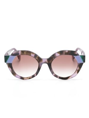 Face À Face Zaïku geometric-frame sunglasses - Purple