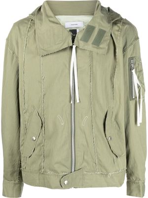 Facetasm Mimi multi-zip jacket - Green