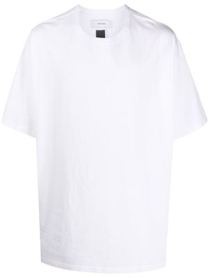 Facetasm stripe-detail short-sleeved T-shirt - White