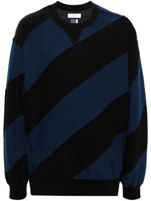 Facetasm striped cotton jumper - Black