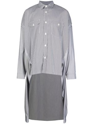 Facetasm striped oversized shirt - Grey
