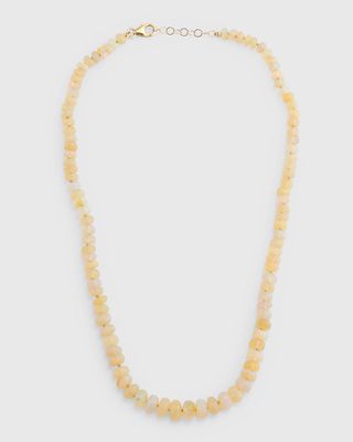 Faceted Opal Beaded Necklace
