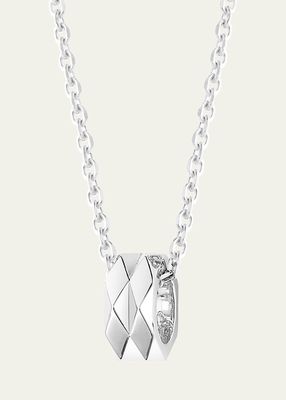 Facette 18K White Gold Pendant Necklace