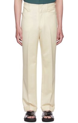 Factor's Off-White Side Tab Trousers
