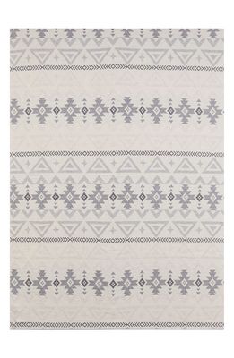 Faherty Doug Good Feather Cotton & Fleece Blanket in Ivory North Star