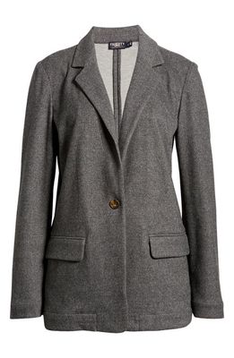 Faherty Dream Flannel Double Knit Blazer in Mountain Charcoal