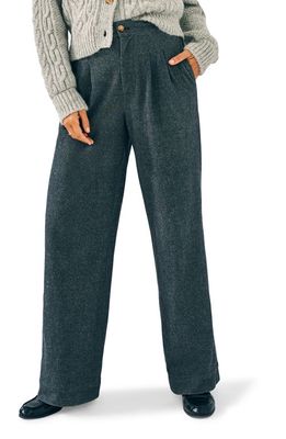 Faherty Dream Flannel Trousers in Mountain Charcoal