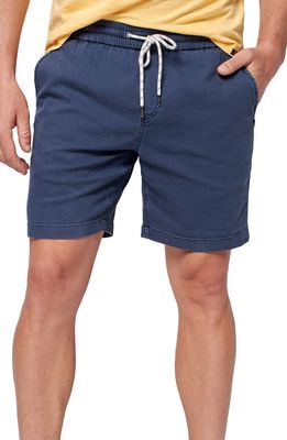 Faherty Essential Drawstring Shorts in Washed Navy
