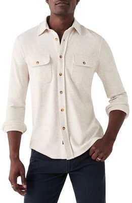 Faherty Legend Button-Up Shirt in Off White