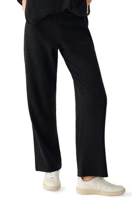 Faherty Legend Lounge Wide Leg Pants in Heathered Blacktwill