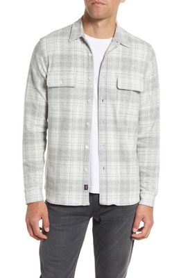 Faherty Legend Plaid Flannel Button-Up Shirt in Winter Clouds Plaid