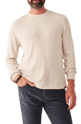 Faherty Legend Waffle Knit T-Shirt in Winter Stone Heather