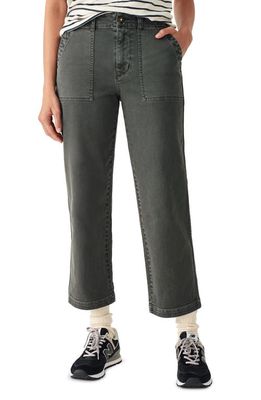 Faherty Organic Cotton Blend Utility Pants in Washed Black