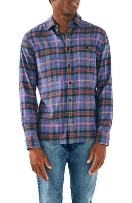 Faherty Plaid Super Brushed Stretch Flannel Button-Up Shirt in Trestle Tree Plaid