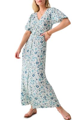 Faherty Sorrento Print Maxi Dress in Dreamer Floral