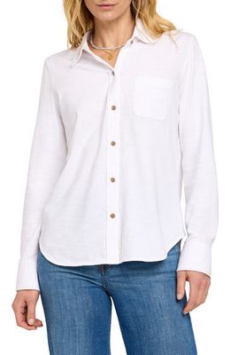 Faherty Sunwashed Organic Cotton Shirt in White