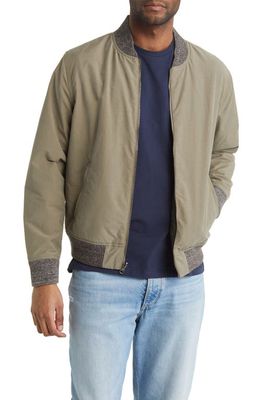 Faherty Surplus Reversible Bomber Jacket in Olive