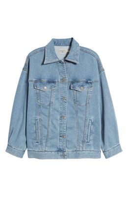 Faherty Terry Cloth Trucker Jacket in Mid Wash