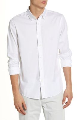 Faherty The Movement Button-Up Shirt in Cloud White